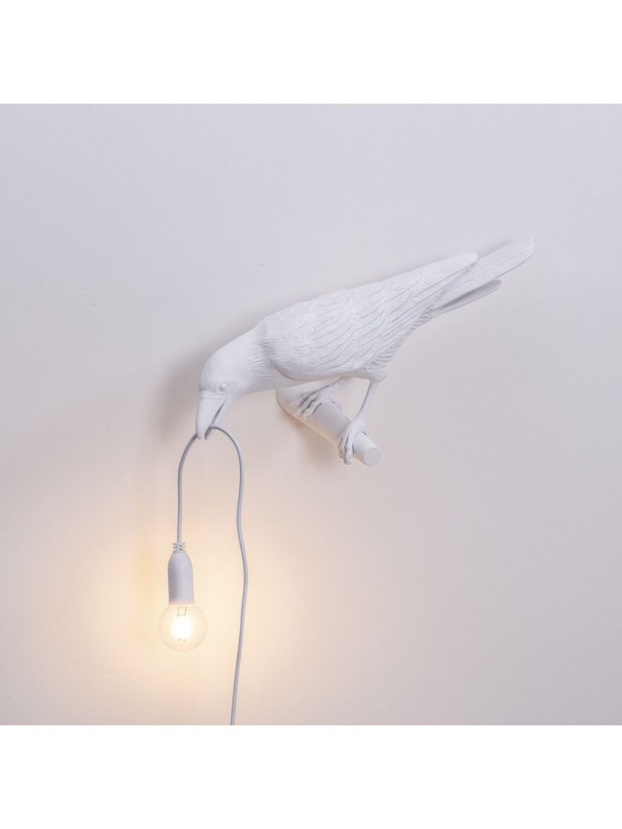 LAMPADA "BIRD LAMP" LOOKING LEFT WHITE